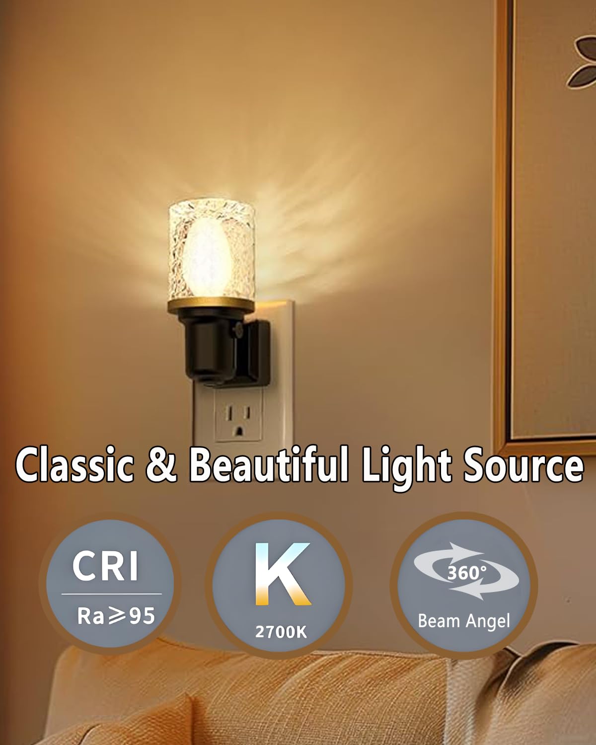 Snnalosses Night Light Bulbs 4 Watt -C7 Décor Small Light Bulb - E12 Candelabra Base- Night Light Warm White Replacement Bulbs,15 Packs