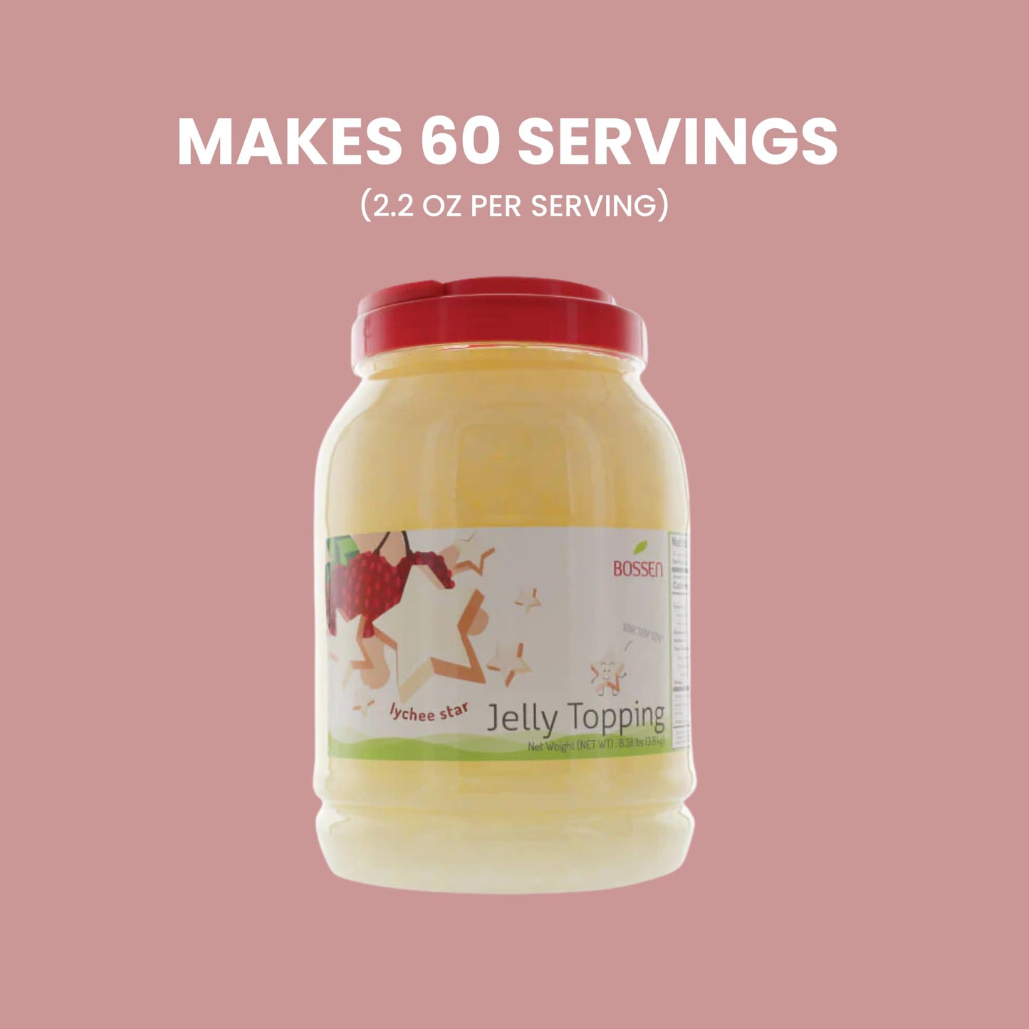 Bossen Jelly Topping-8.38lbs/bottle-variation (Lychee star)