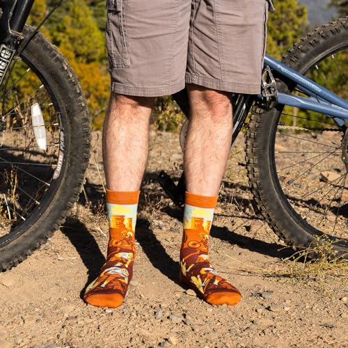 Lavley Bike Socks - Gifts for cyclists and mountain bikers - Fun holiday or birthday gift - Great stocking stuffer