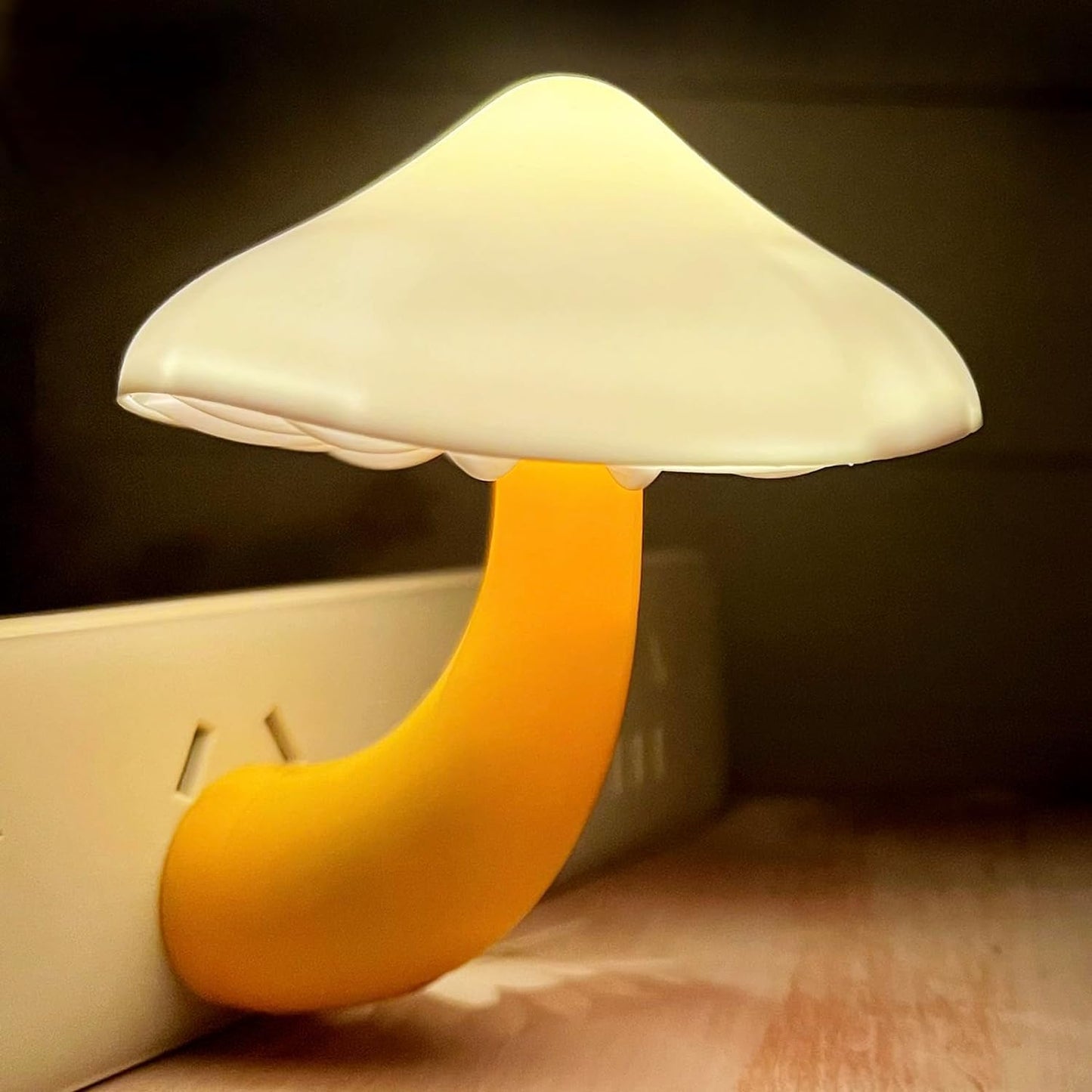Night Lights Plug Into Wall - Sensor Led Mushroom Light  Cute Energy Saving Mushroom Lamp For mature-themeds Kids Living Room Bedroom Kitchen  Bathroom Toilet  Stairs  Hallway Corridor  Gift Ideal  Warm White
