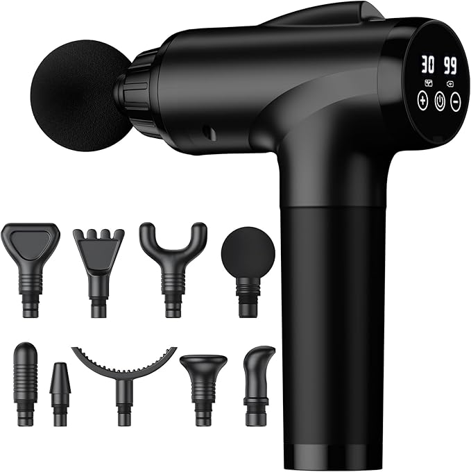 OLsky Massage Gun Deep Tissue, Handheld Electric Muscle Massager, High Intensity Percussion Massage Device for Pain Relief...