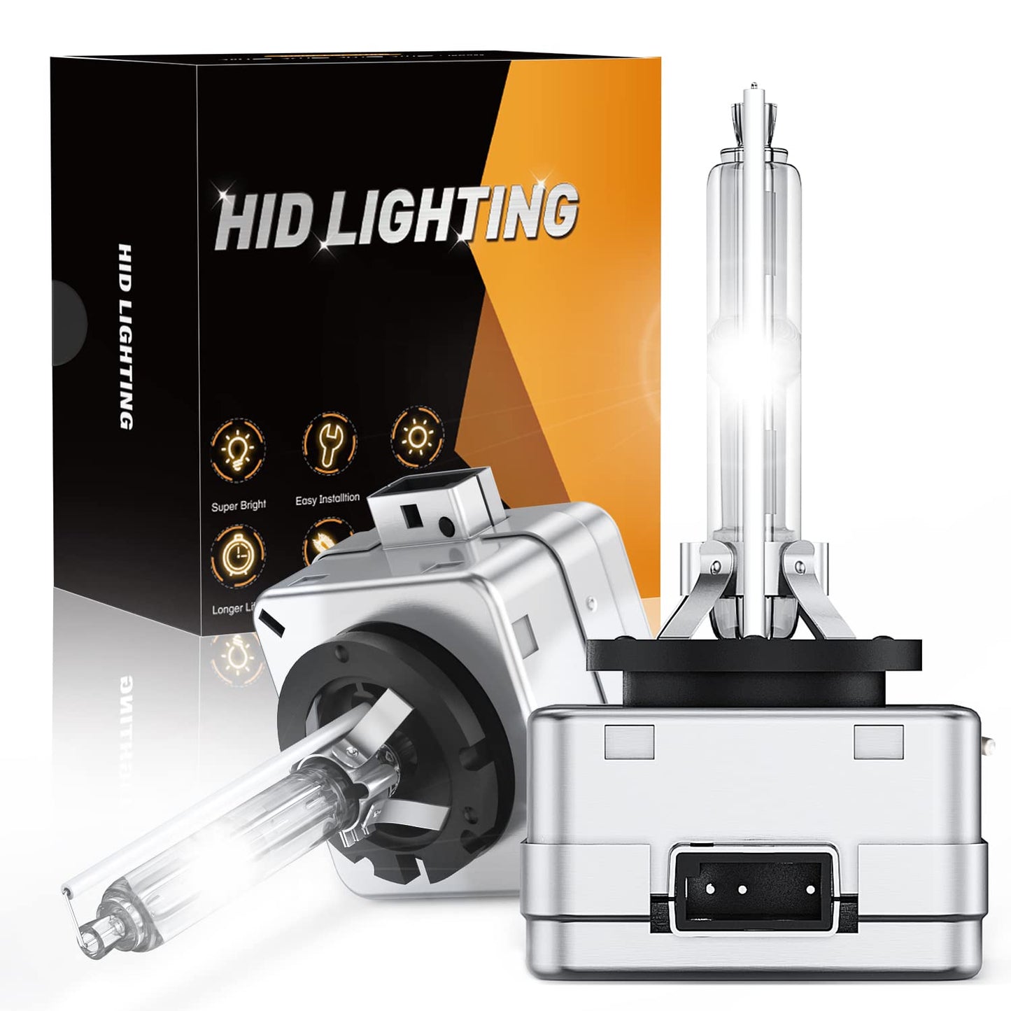 GOOACC D1S HID Headlight Bulb, 35W Xenon, High Low Beam Replacement, 2pcs