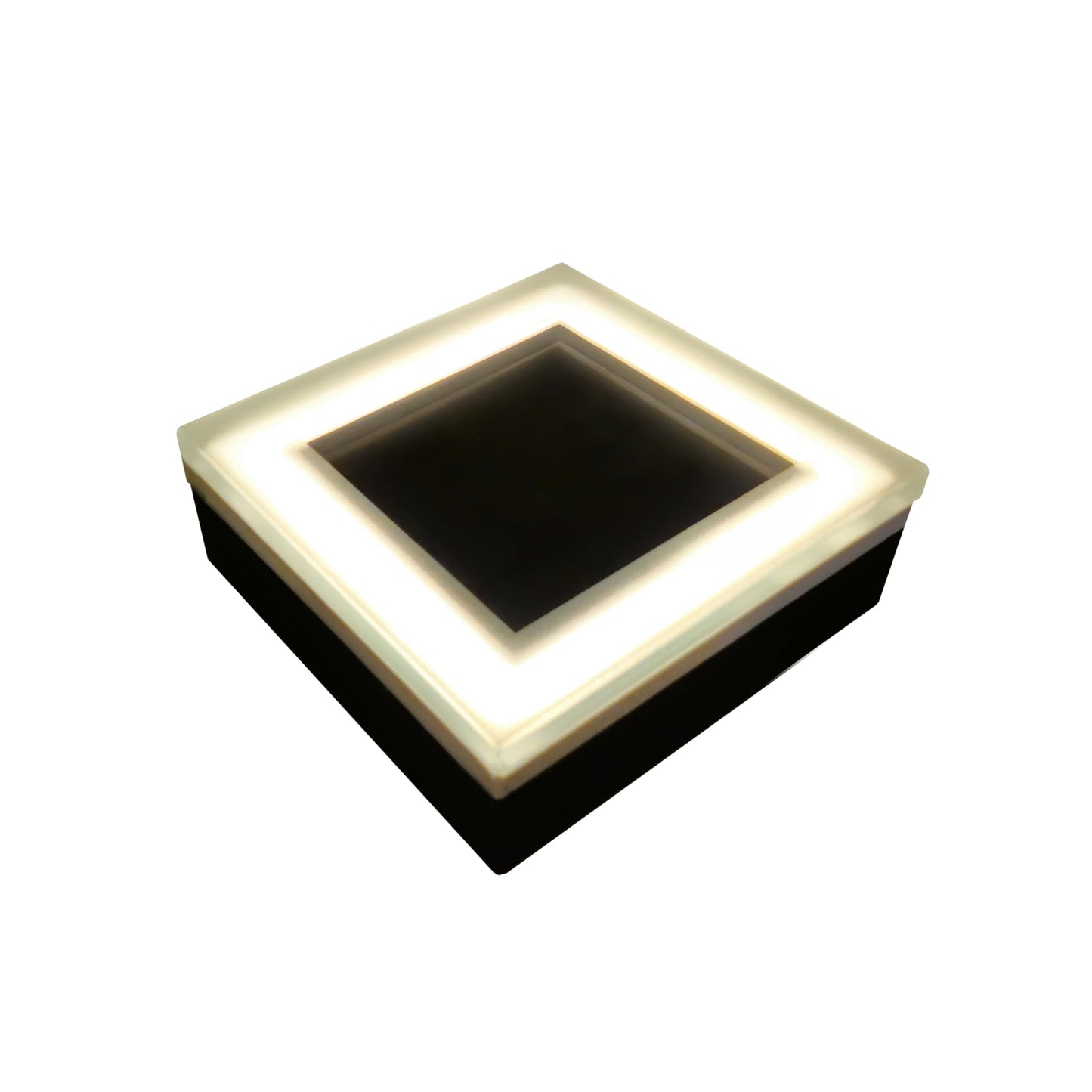 Lumengy Solar Paver Light 4?4 Inch (3.93 X 3.93)  Up To 12 Hours Continues Lighting  Stainless Steel  Glare-Free Lighting For Driveways & Garden  2700K Warm White  Waterproof & Drive-Over Rated. Ver 2