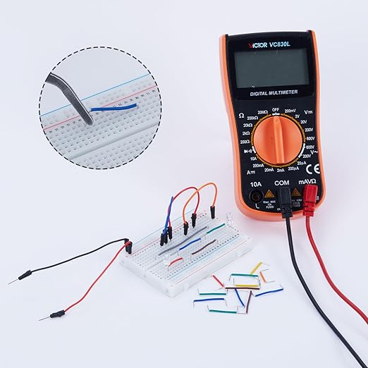 840 Pcs Breadboard Jumper Wires Kit, 14 Lengths Solderless Flexible Connecting Cables, Pre-Stripped & Pre-Formed Right Angles, for Arduino, DIY Electronic Projects, PCB Circuit Boards