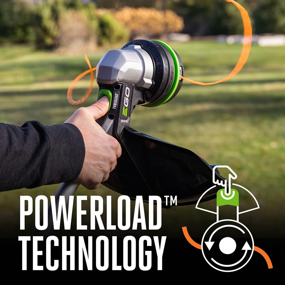 EGO POWER+ ST1510T 15-Inch 56-Volt Lithium-Ion Cordless POWERLOAD String Trimmer with Aluminum Telescopic Shaft - Battery and Charger Not Included