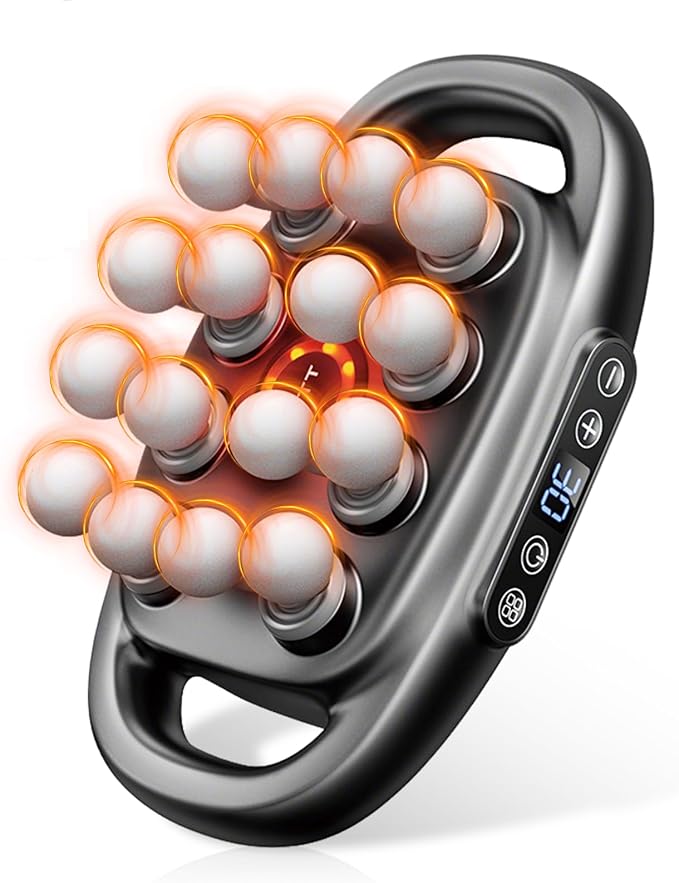 PakaLife 16-Drive 8-Head Massage Gun Set，Professional Massage Gun Deep Tissue with Cupping Kit for Massage Therapy, Back M...
