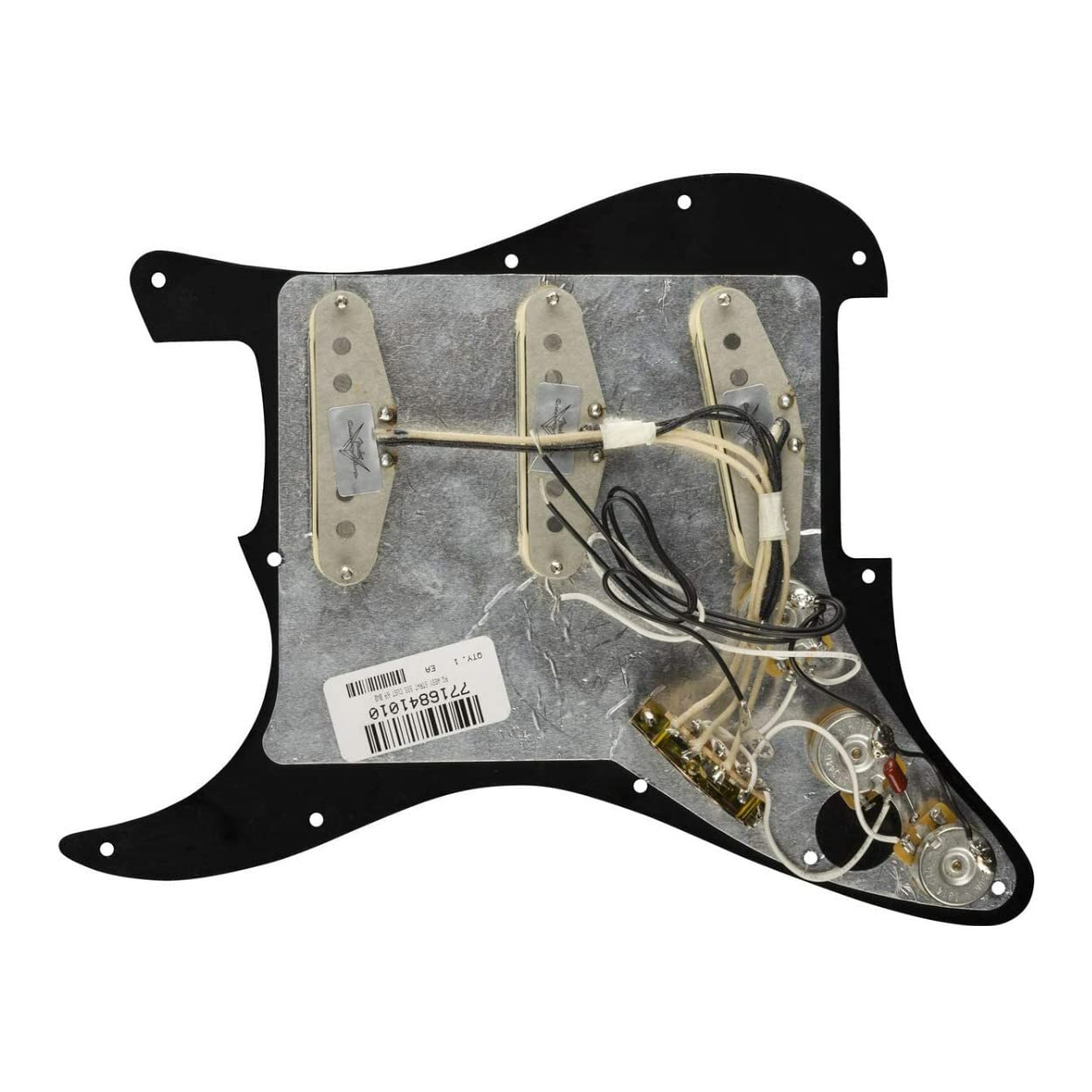 Fender Custom 69 Prewired Stratocaster Pickguard - 3-Ply Black