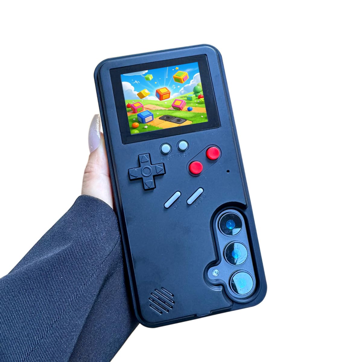 ERAKOLE Game Phone Case for Samsung Galaxy S22 Plus, Nostalgic Game Case for Samsung Retro Playable Gaming Design, Classic Creat