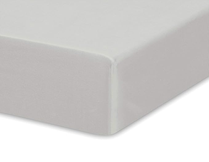 Crib Fitted Sheet by Pure Bamboo, Genuine 100% Organic Viscose Derived from Bamboo, Luxuriously Soft, Ultimate Cooling, Fits Standard Size Crib Mattress (Silver Pearl)