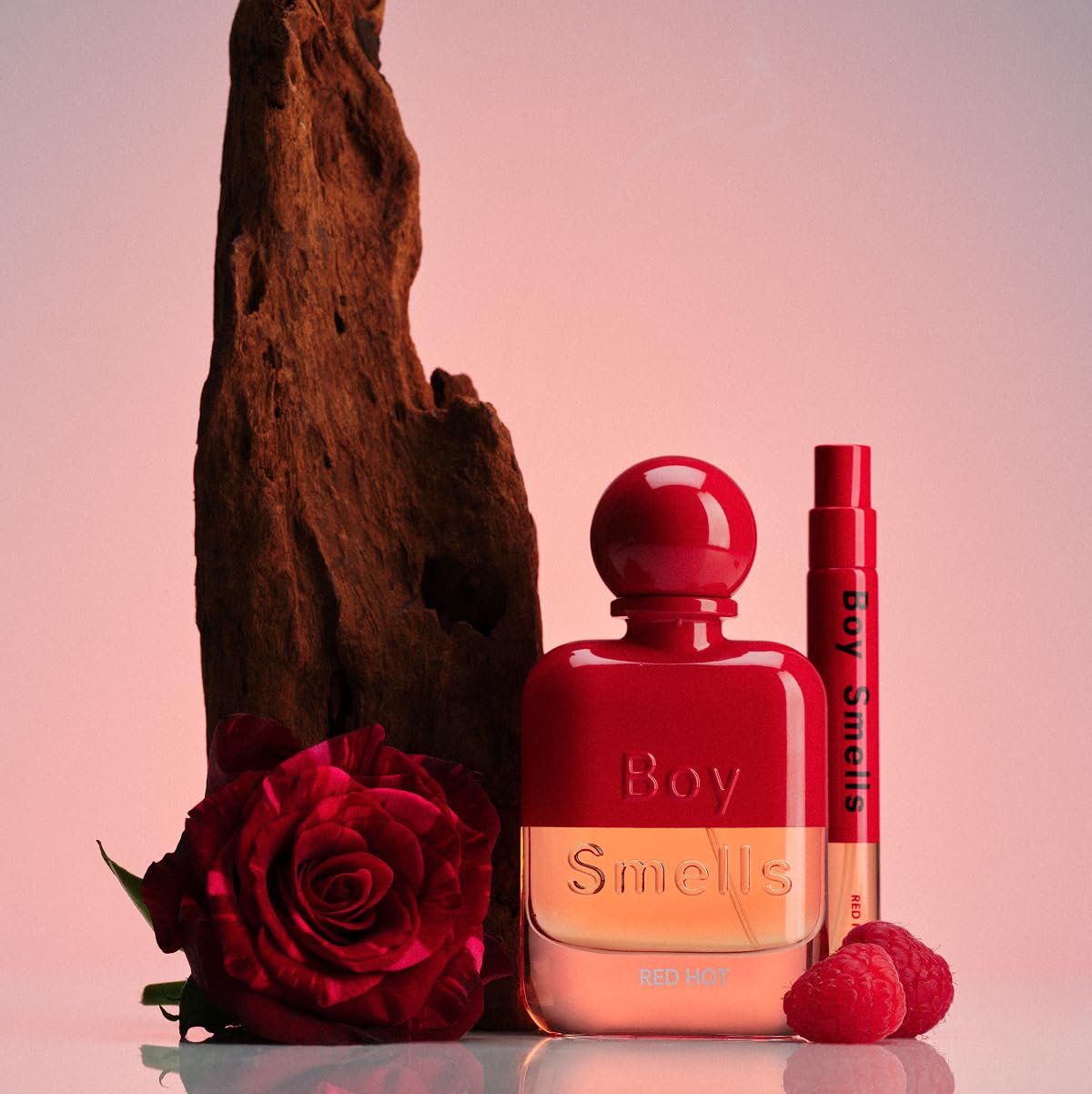 Boy Smells Red Hot Travel Spray – Raspberry, Rose, Incense and Cedarwood Scent – Spicy Fruity Unisex Perfume – Long Lasting Travel Size Spray – 10ml
