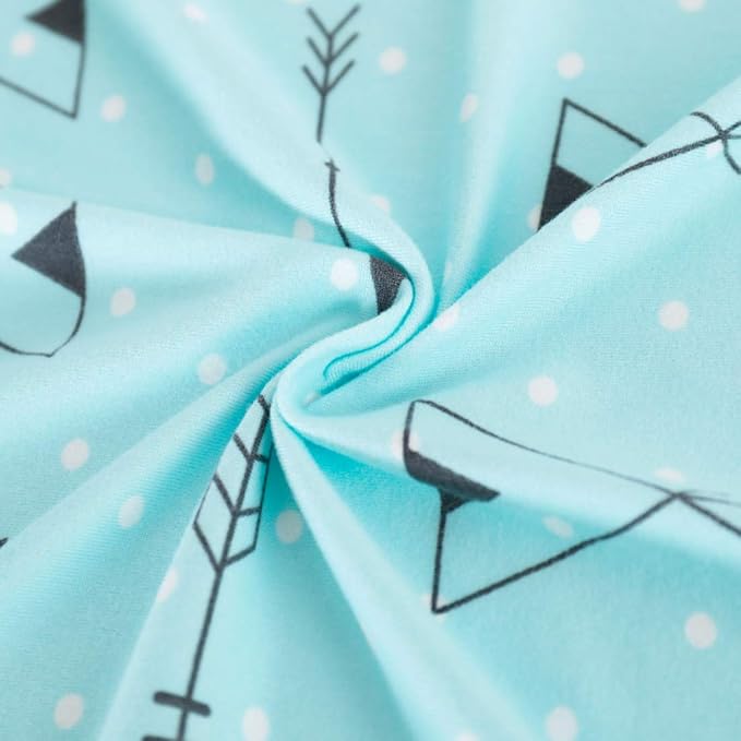 Pack n Play Sheets, BROLEX 2 Pack Mini Crib Sheets,Stretchy Portable Fitted Playard Sheet Set, Convertible Playard Mattress Cover,Ultra Soft Breathable Material,Arrow Owl