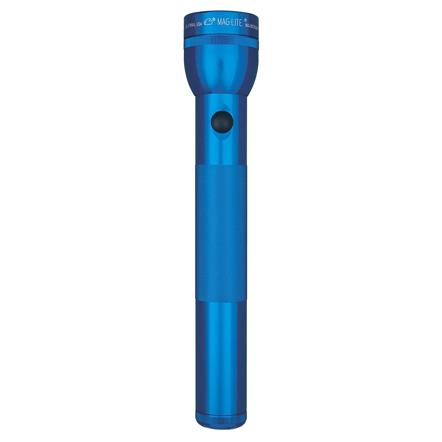 Maglite Heavy-Duty 3-Cell D Flashlight, Blue - Model S3D115, Rubber Material, Display Box