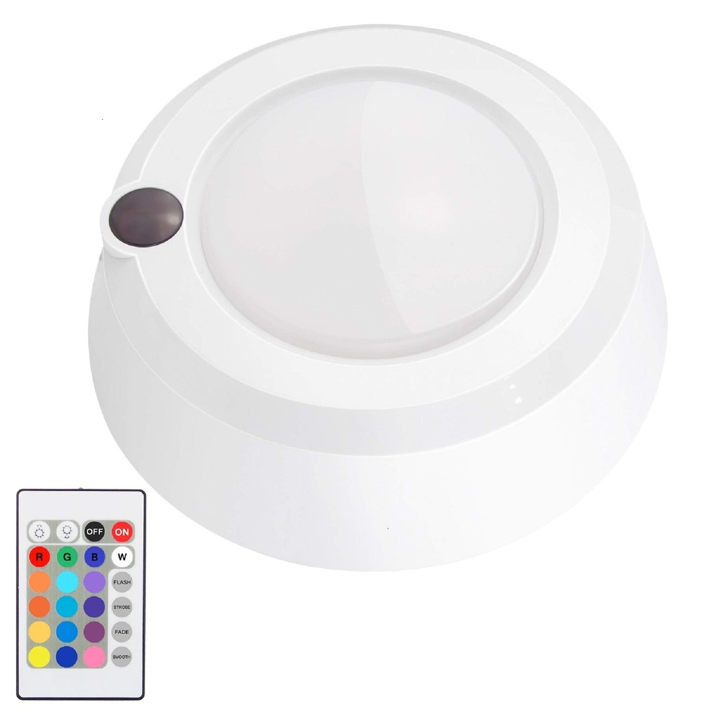 LUXSWAY LED Ceiling Light with Remote Control, 16 Color Changing, 4 Modes, 5.6in Plastic, Model DY46IR-12C-1, 1 Pack