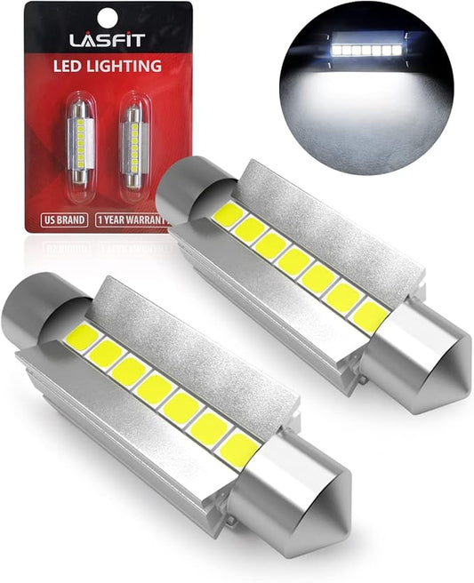 LASFIT Super Bright 42MM LED Festoon 41MM 211-2 578 212-2 LED Use for Dome Map Door Interior Door Trunk Glove Box Lights 6...