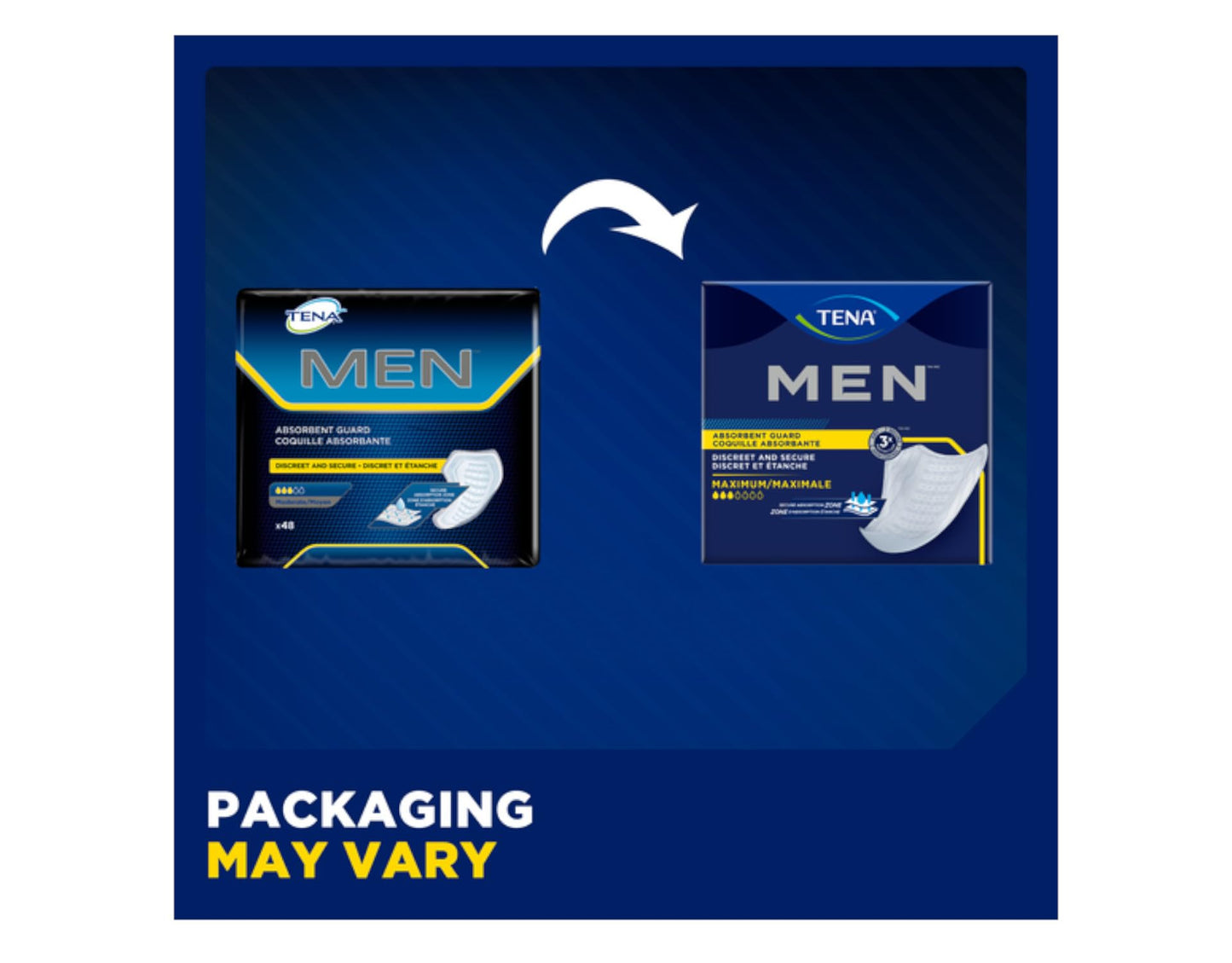 Tena Absorbent Guards for Men, Maximum Absorbency, 20 Count