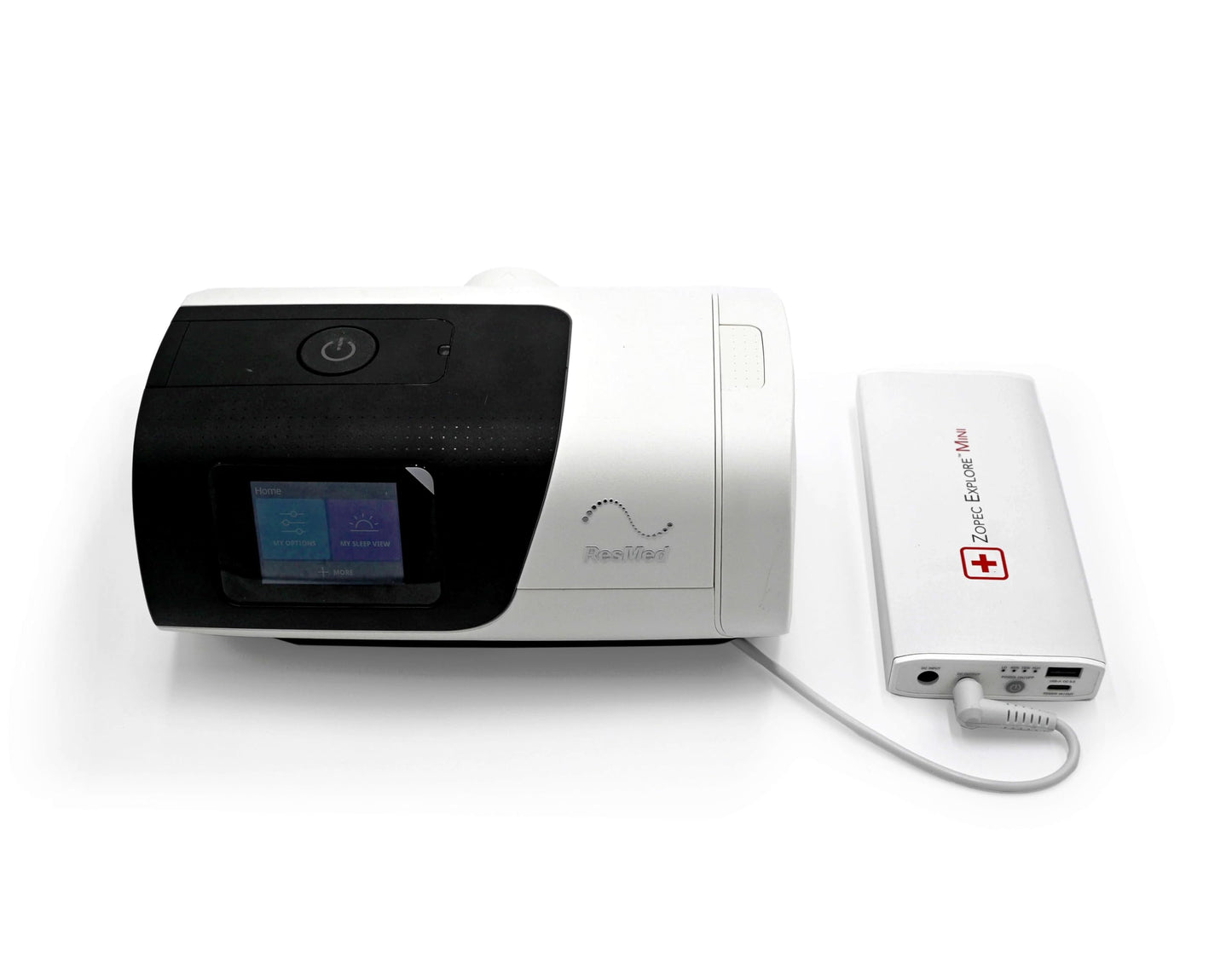Zopec Explore Mini CPAP Battery UPS Backup - World's Smallest/Lightest - Camping, Air Travel, and RV - Up to 2 Nights Sleep - Fast Recharge - Includes Cables for ResMed AirMini, AirSense 10 and 11