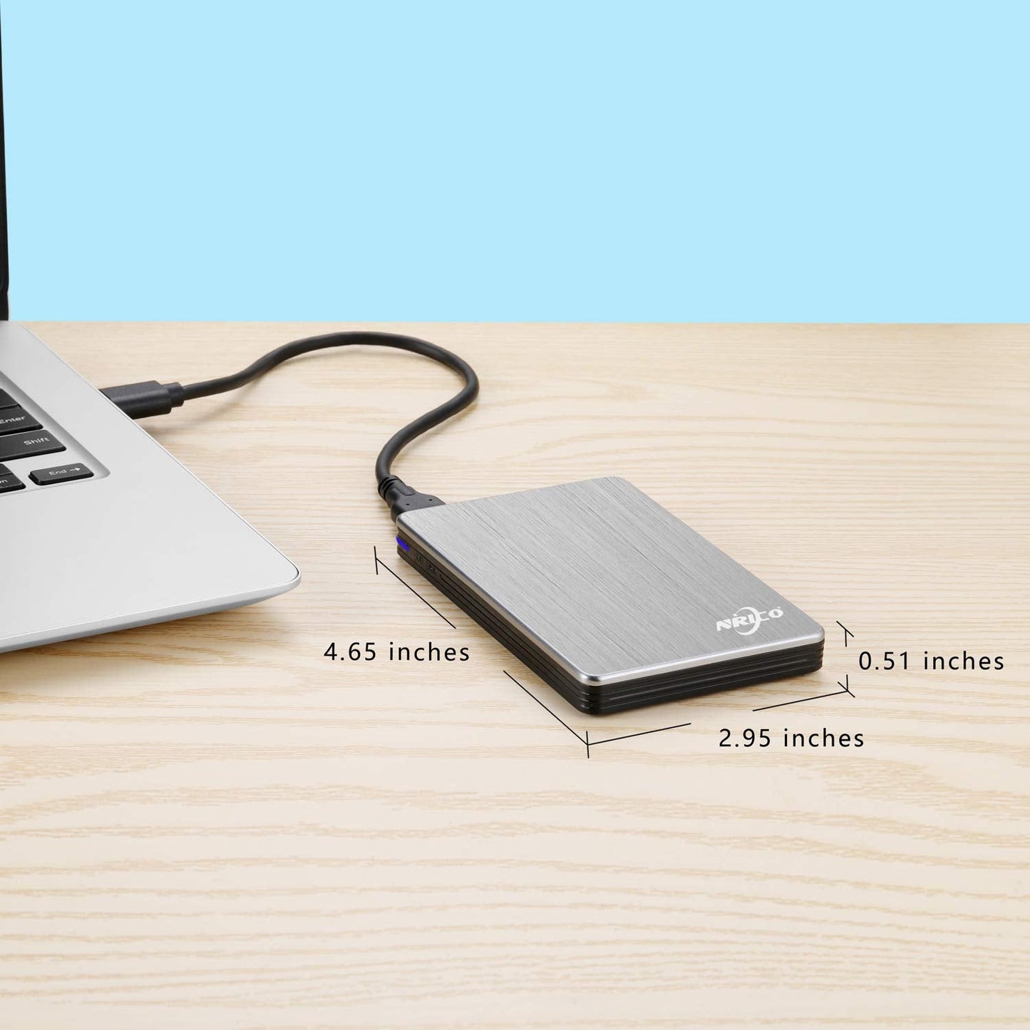 Nrico 250Gb Portable External Hard Drive Usb 3.0 Hdd 2.5Inch Storage Compatible For Pc, Mac, Desktop,Ps4 (250Gb, Grey)