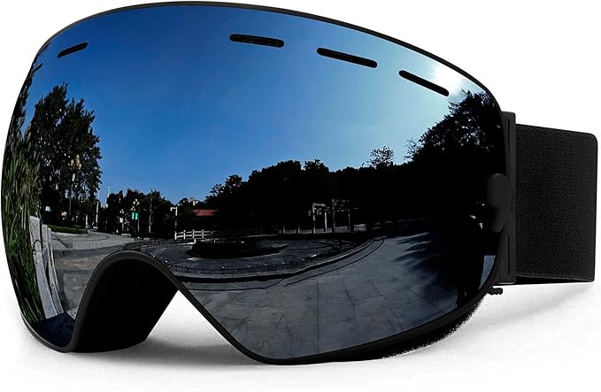 SPOSUNE Ski Goggles Over Glasses - Snow Goggle for Men Women Youth Snowboard Skiing - UV400 Anti-Fog Snowmobile Goggles