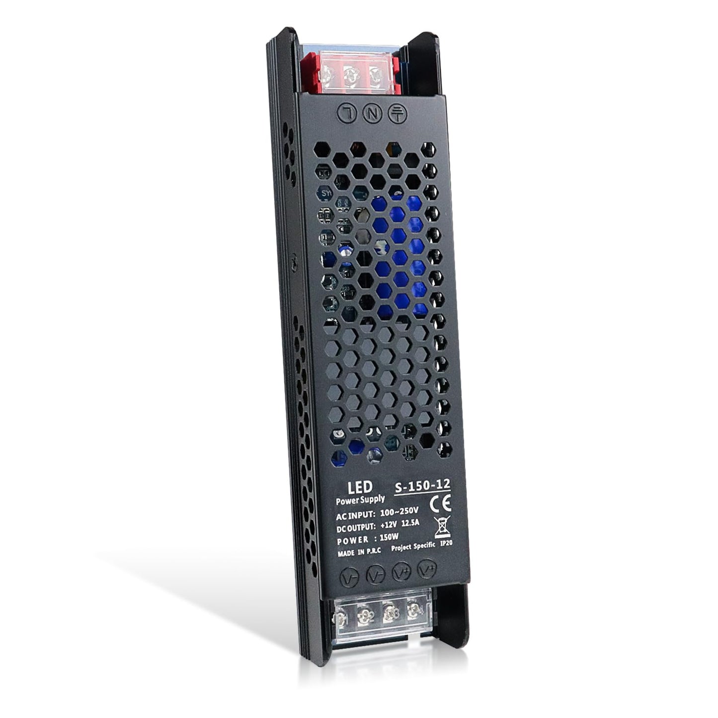 12V 12.5A 150W Universal Regulated Switching Power Supply, 100-250V AC to 12V DC Converter, LED Driver, Industrial Transformer, Adapter for Strip Light, Lamp, Radio