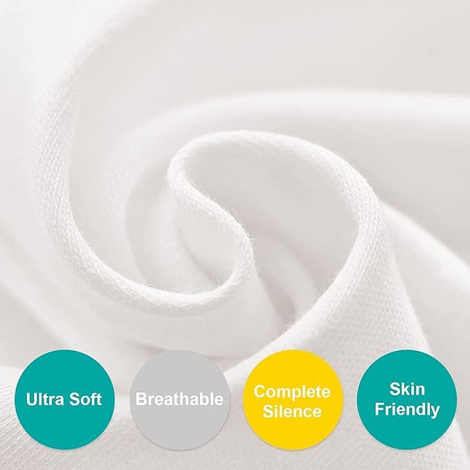 100% Cotton Bassinet Sheets Compatible with Ingenuity Bedside Baby Bassinet and Regalo Basic Bassinet(Small), 2 Pack, Ultra Soft Bassinet Sheet for Baby, White