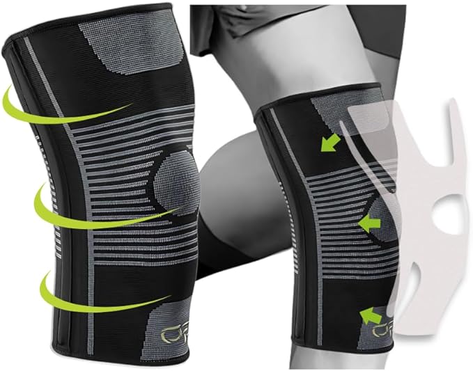 GO SLEEVES Kinesiology Knee Compression Sleeves - Professional Knee Braces for Men and Women for Joint Pain Relief, Swelli...
