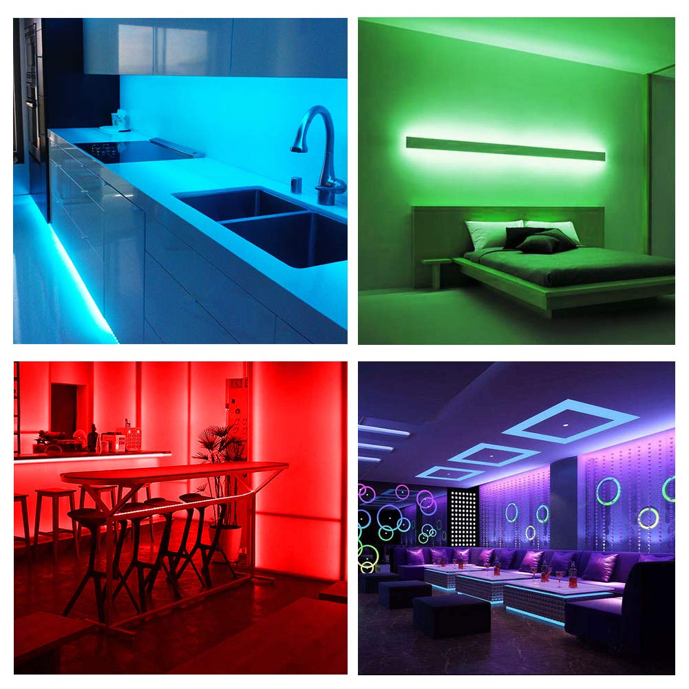 Daybetter 50Ft Led Strip Lights, Smart App Control, Multicolor 5050 Rgb, Music Sync For Bedroom & Party, Model Db50111524G-Daus0D2