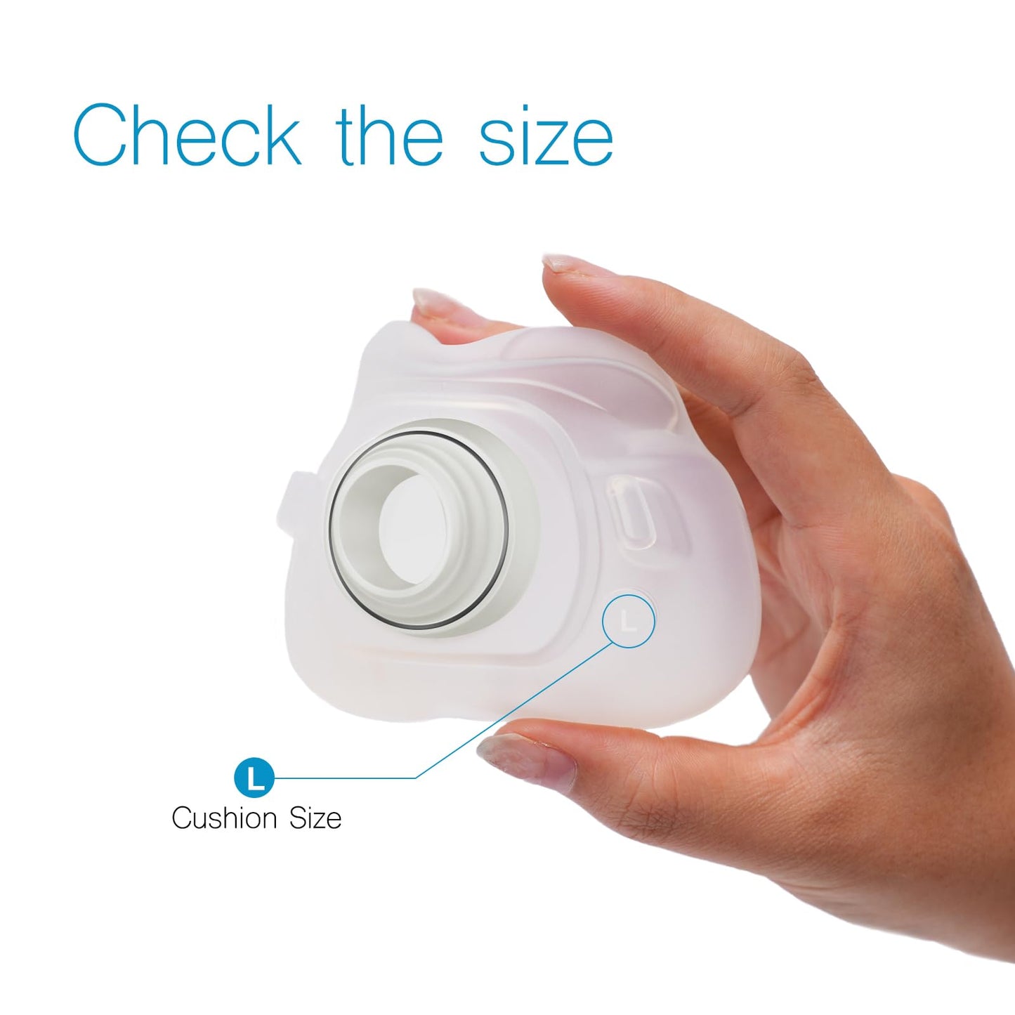 EvoClean Reliable Silicone Cushion for AirFit F40 Full Face Replacement Cushion (L)