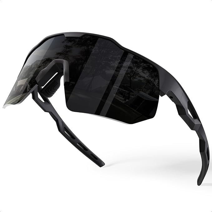 HAAYOT Polarized Sports Sunglasses for Men Women UV Protection Baseball Cycling Running Driving Fishing Glasses