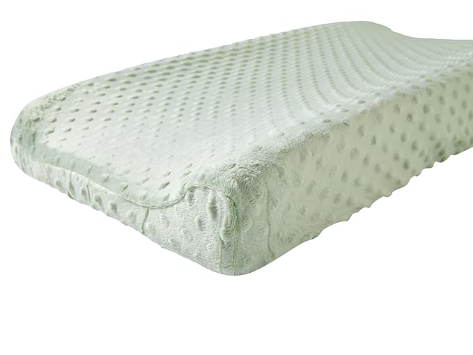 Changing Pad Cover Super Soft Dots Skin-Friendly Breathable Wipeable Changing Table Sheets for Baby Boy and Baby Girl （Bay）