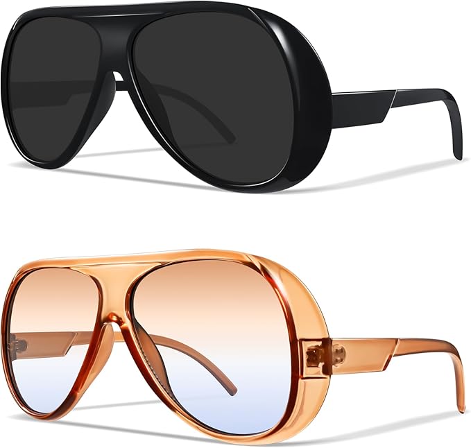 Aviator Sunglasses for Women Retro Oversized Square Sun Glasses for Outdoor Sporting Driving UV400 Protection