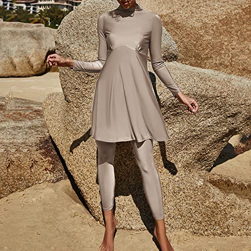 IBTOM CASTLE Muslim Swimsuits for Women Modest Swimwear Long Sleeve Burkini Pants Full Cover Islamic Bathing Suit