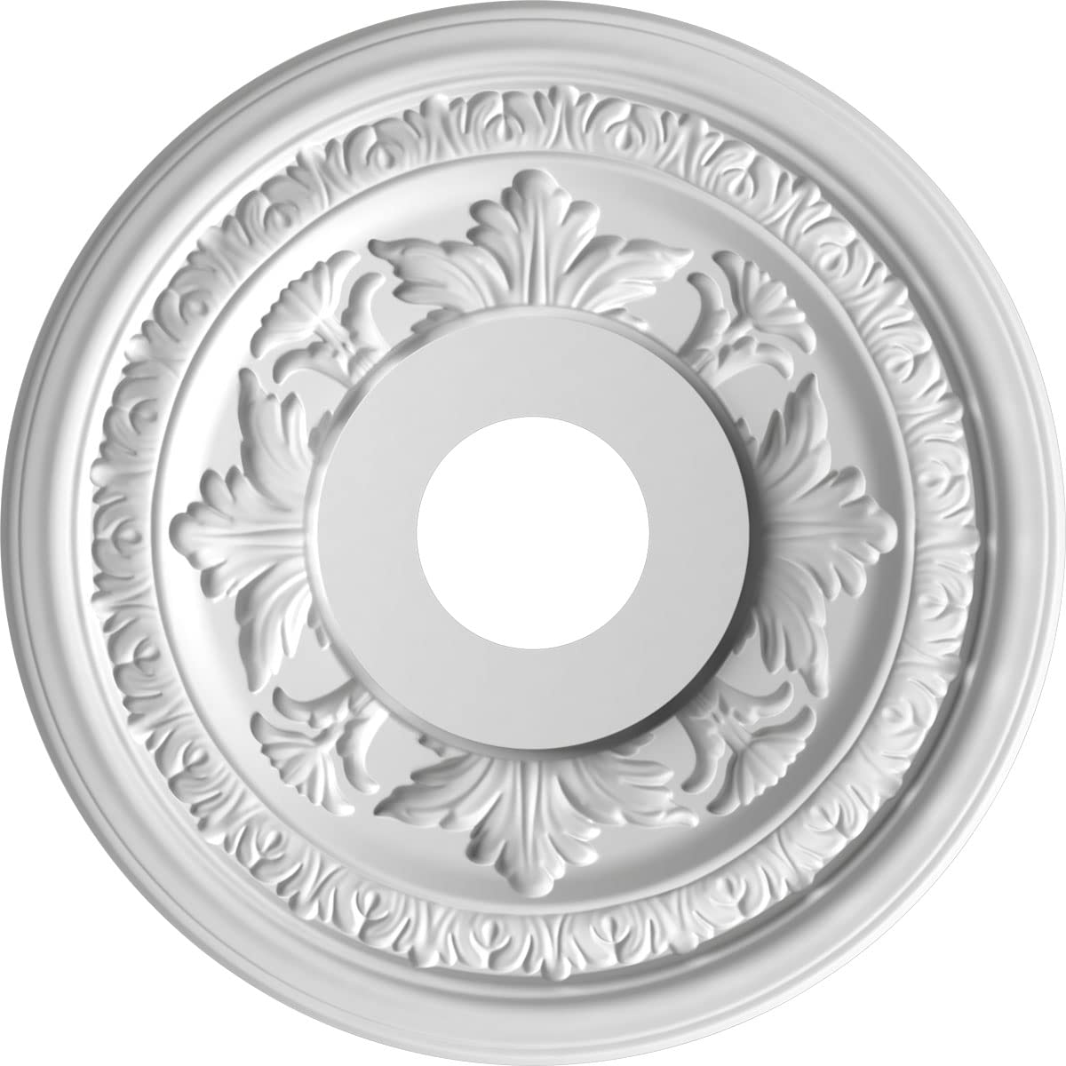 16Od X 3 1/2Id X 1P Baltimore Thermoformed Pvc Ceiling Medallion (Fits Canopies Up To 6 1/2), Ultracover Satin Smokey Beige