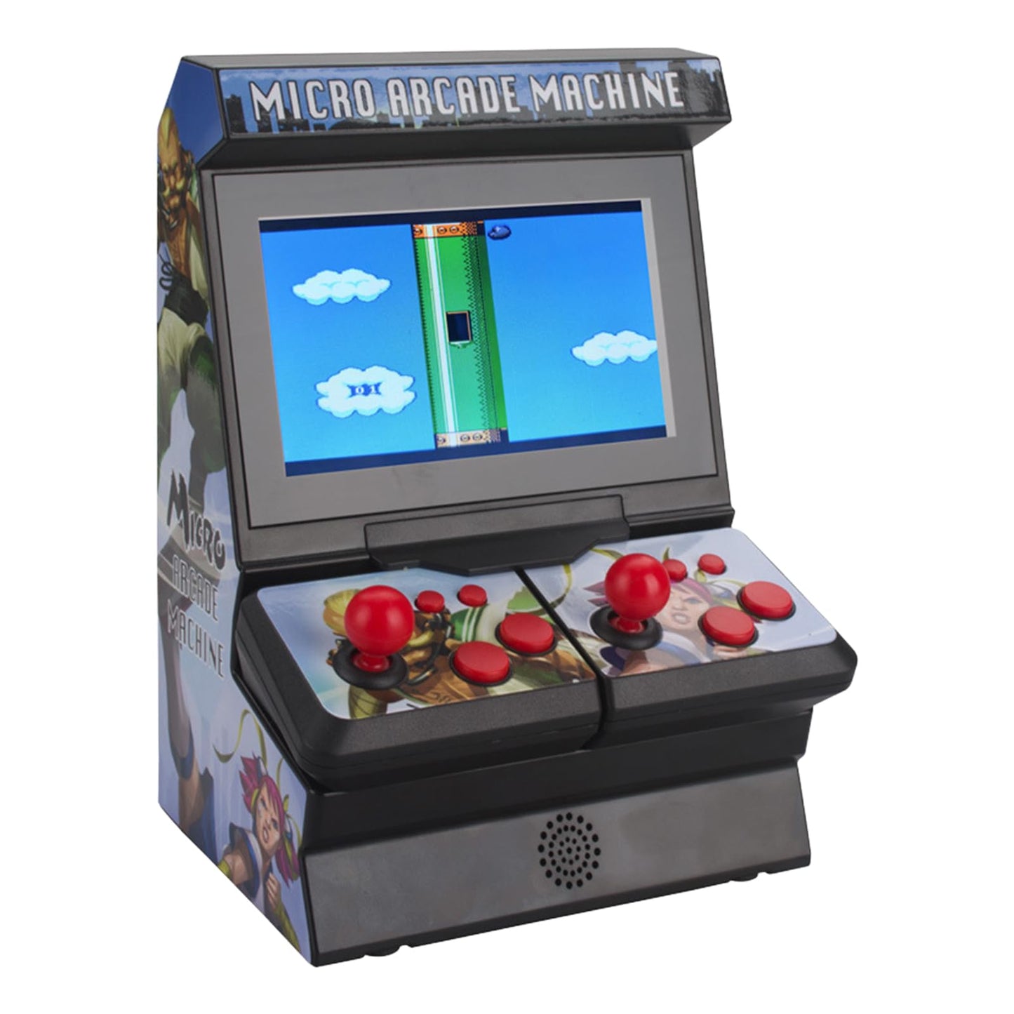 Retro Game Console with 300 Built-in Games - 4.3" Full-Color LCD Screen & Dual Play Modes (Handheld/Tabletop, AA Battery Powered)