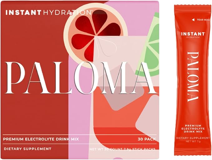 Instant Hydration Electrolytes Powder Packets - Paloma Electrolyte Drink Mix - Zero Sugar - Keto, Vegan, Gluten-Free, Non-...