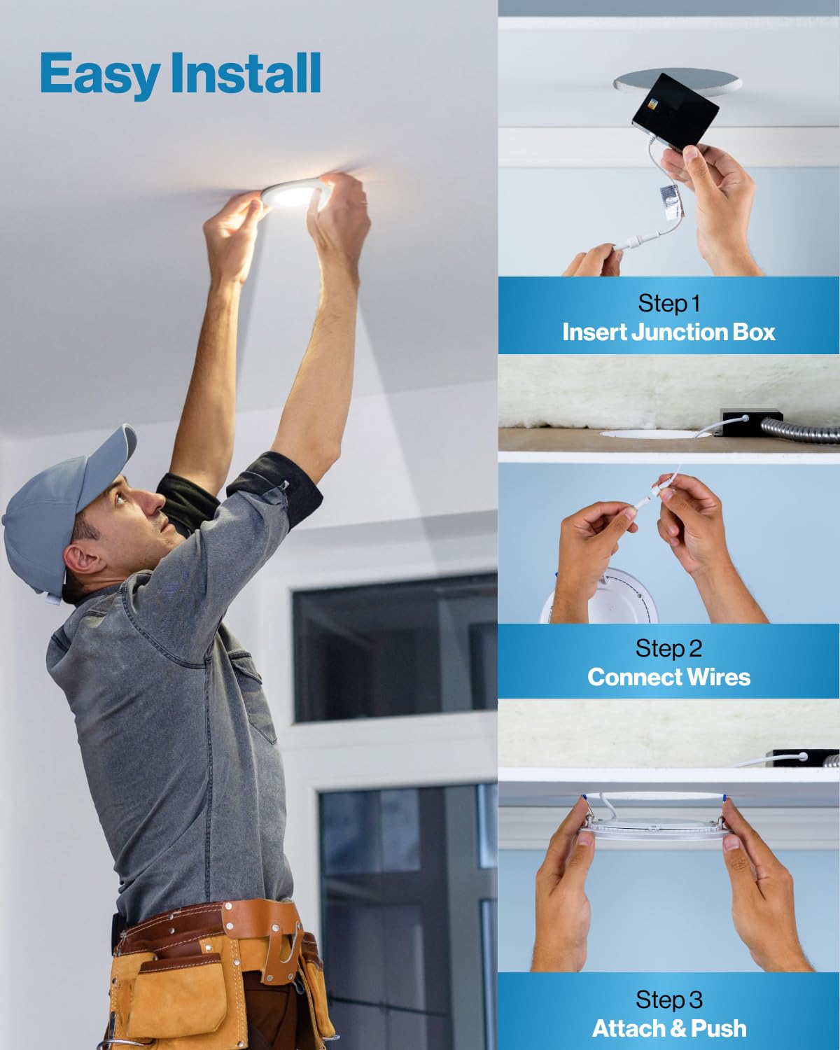 Sunco Lighting 12 Pack 4 Inch LED Recessed Ceiling Lights, Dimmable, 2700K Soft White, Energy Star, Model DL_SL4-10W-27K-