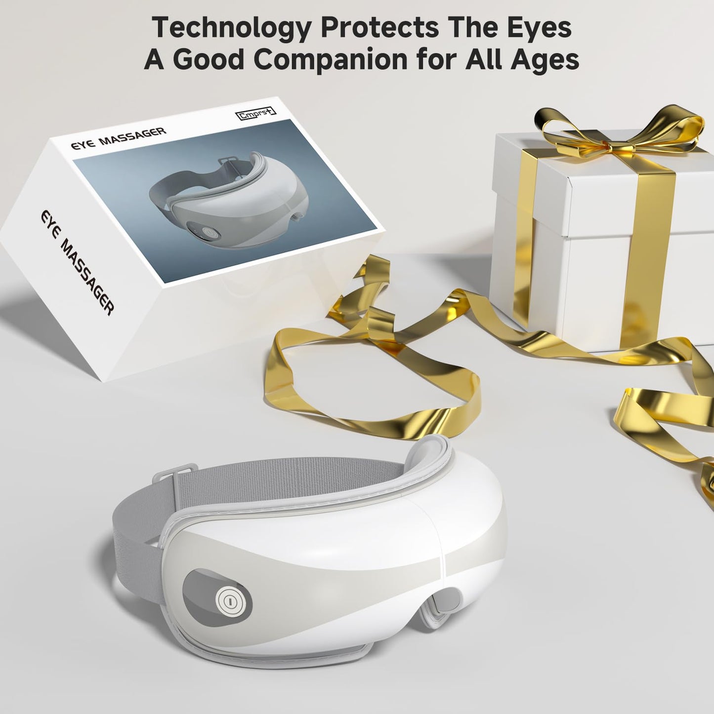 Cmprst Eye Massager with Heat, Portable Eye Mask Massager for Relaxation, Stress Relief, and Tension Reduction, Ideal for Dry Eyes, Headaches, and Fatigue Relief, Gift Idea for Man & Women