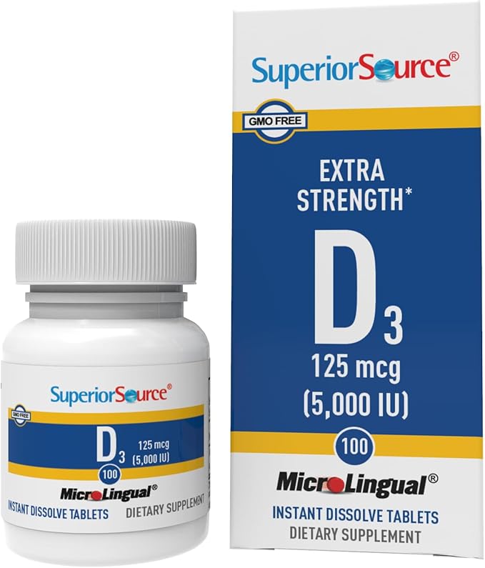 Superior Source Vitamin D3 Extra Strength 5,000 IU 100