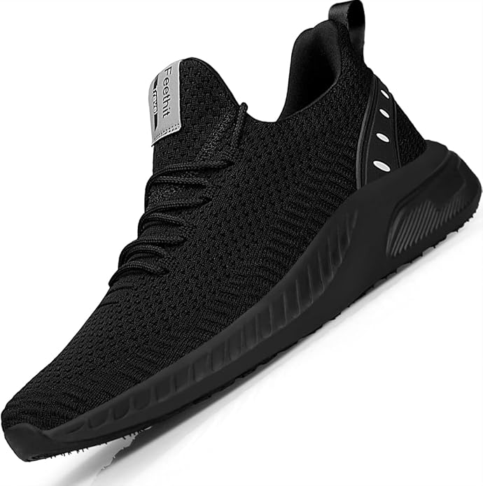 Feethit Mens Slip On Walking Shoes Blade Tennis Shoes Non Slip Running Shoes Lightweight Workout Shoes Breathable Mesh Fas...