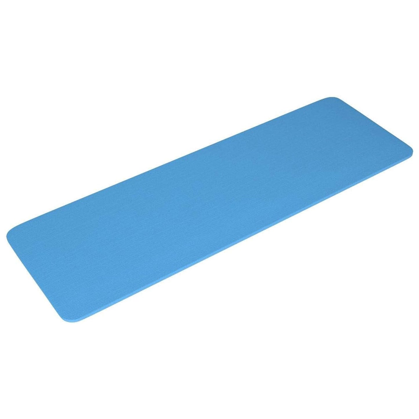 Fitvids 1/2-Inch Thick High Density Foam Exercise Yoga Mat with Carrying Strap, For Cushioning The Body Against Hard Floors, Blue
