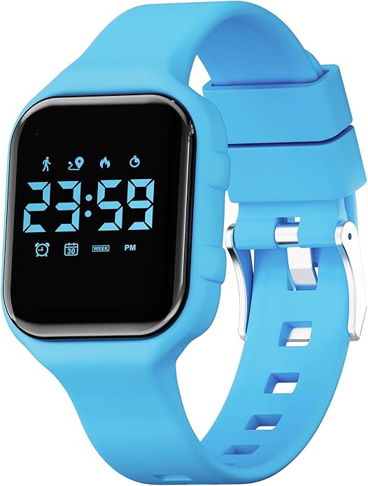 GOLDEN HOUR Kids Digital Sport Watches with Fitness Tracker, Alarm Clock, Stopwatch, No App Waterproof Birthday Gifts for ...