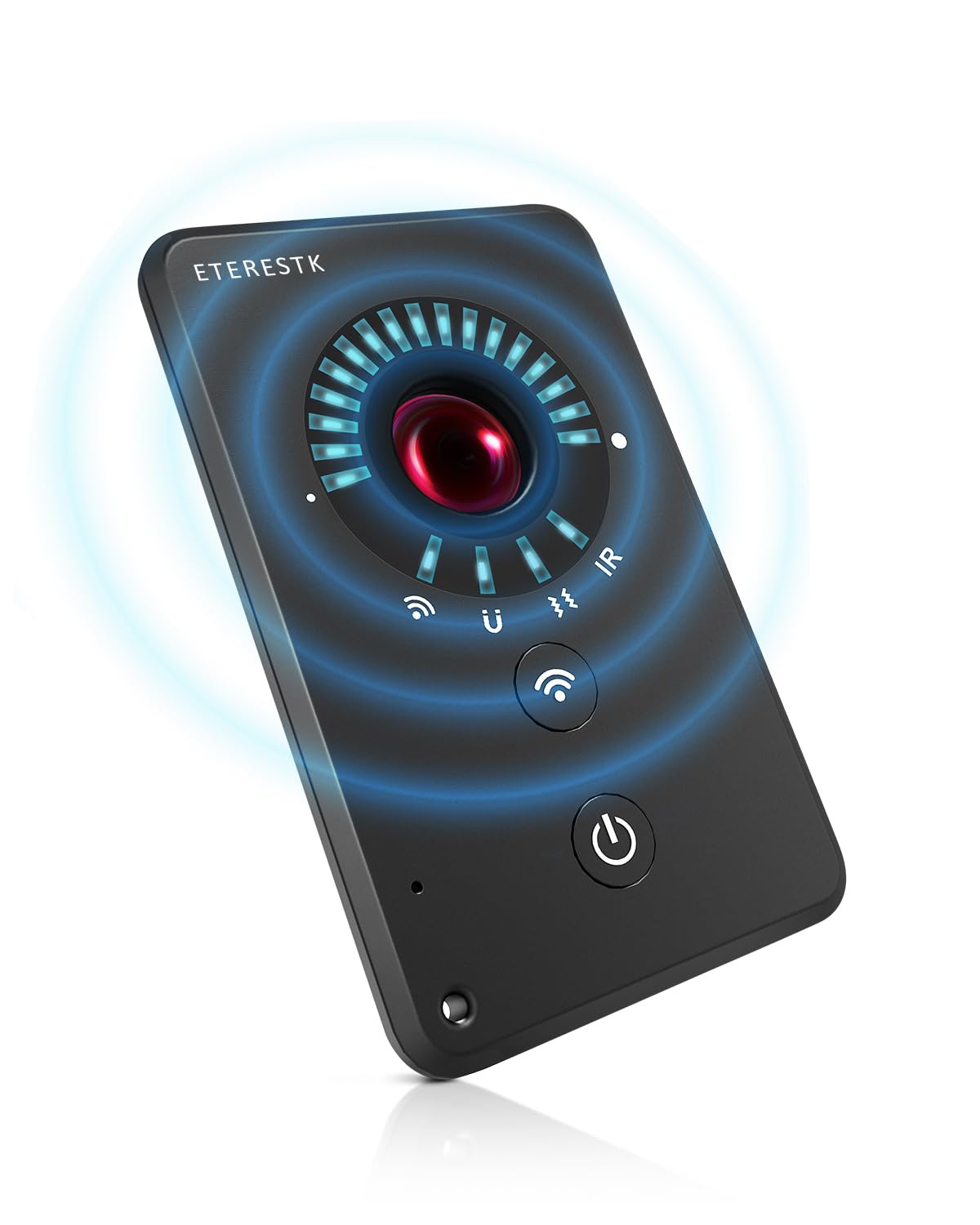 ETERESTK Carbon Dioxide Detector Portable CO2 Monitor Travel Hotel Room CO2 Detector with LED Display Alarm Precision Sensor Real-Time Combustible Gas Concentration Detectors Long Battery Life Compact