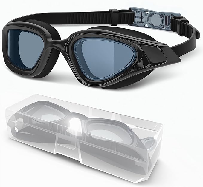 Maraiss Swimming goggles, Anti Fog & UV Swim Goggles, Clear Pool Swim Goggles, Leak-proof Swimming Goggle for Adult Men Women