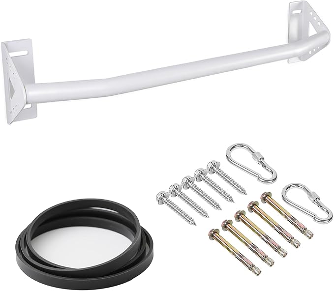 Purife Wall Mounted Pull Up Bar Doorway, Heavy Duty Strength Training Pull-Up & Chin Up Bars for Doorframe, Support Beam o...