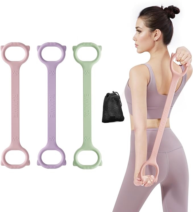 Figure 8 Workout Resistance Band - 3 Elasticities Optional 20 30 40lb, Thicker Durable Arm Back Shoulder Exercise Elastic ...