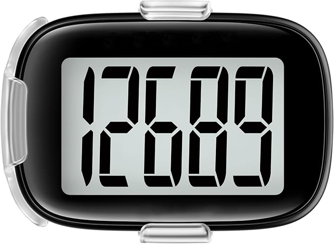 Pedometer Walking Simple 3D Step Counter with Clip and Lanyard, Activities Fitness Tracker Without Smartphone, Accurate St...