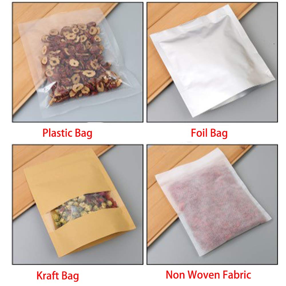 16 inch Manual Impulse Bag Hand Heat Sealer Machine, Bag Sealer Heat Sealing Closer Tool Poly Tubing Plastic Bag, Extra 2 Sheets and 1 Fuse Replacement Kit, Upgraded Digital Display