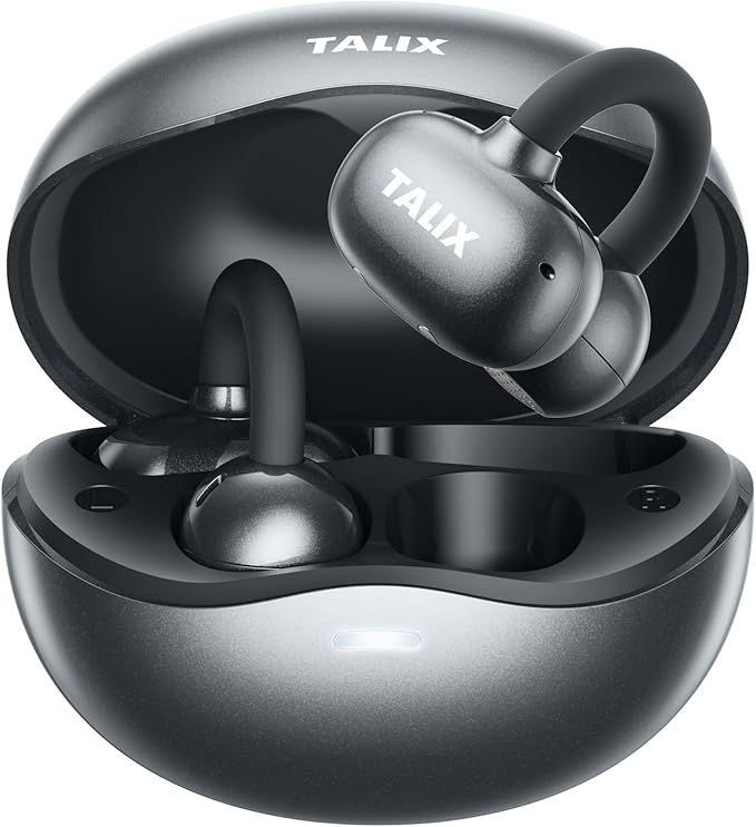 TALIX Ultra Open Ear Earbuds X6, Clip-On Headphone with Directional Sound, Ultra-Light Comfort Fit, Bluetooth 5.4 Wireless...