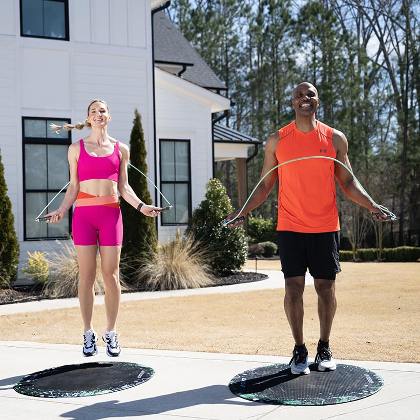 Crossrope AMP 2.0 Smart Jump Rope Set with 1/4 LB, 1/2 LB & 1LB Jump Ropes – Bluetooth-Connected, High-Intensity Jump Rope...