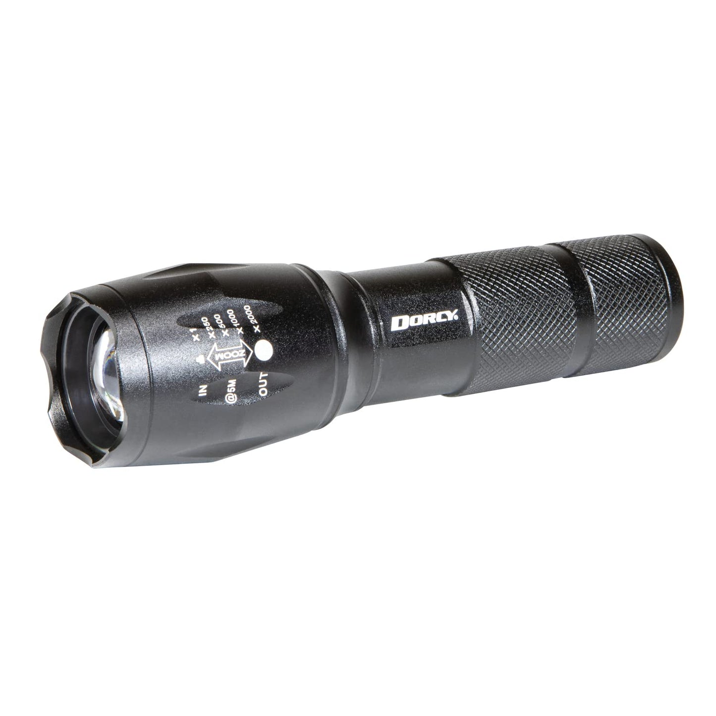 Dorcy 200-Lumen Ultra HD LED Flashlight with Power Bank, Aluminum, Black, Model 41-4379