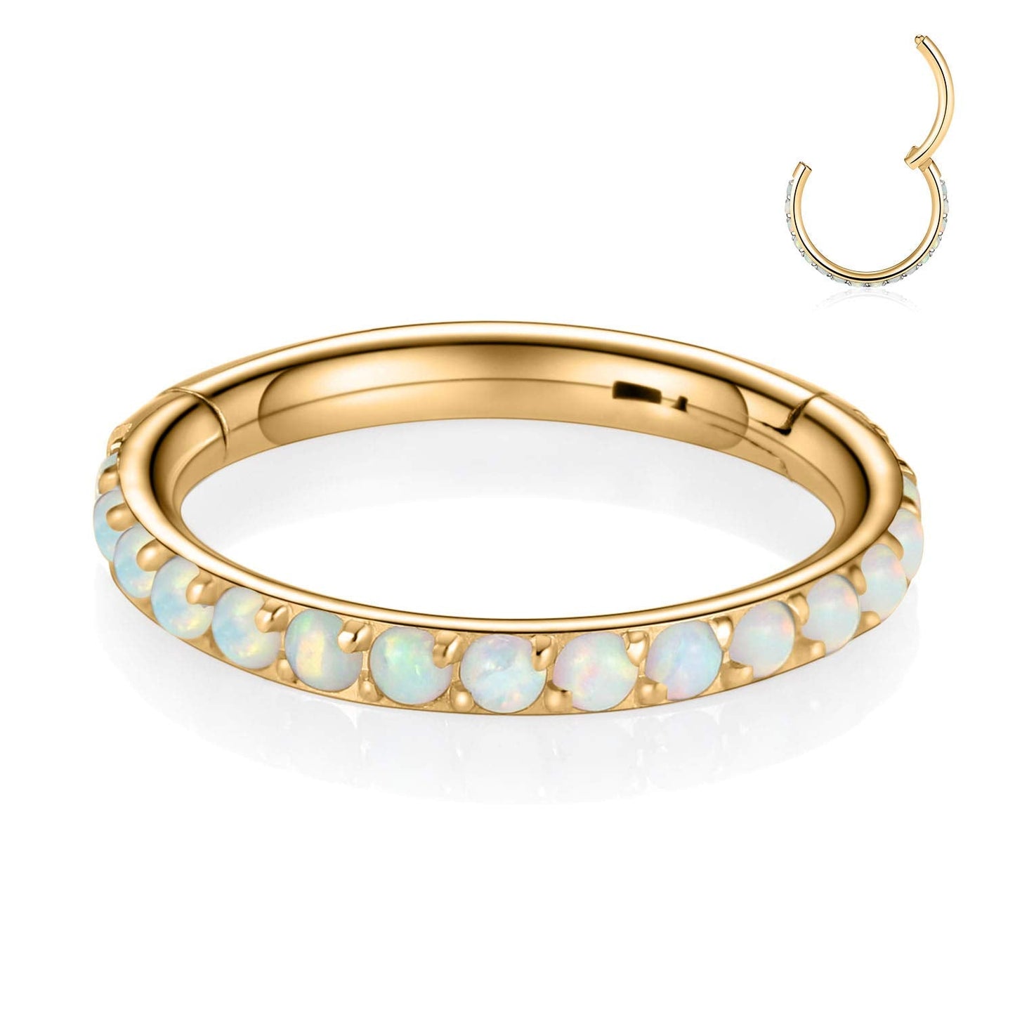 FUNLMO Nose Rings Hoop Cartilage Earring Hoop Septum Jewelry Daith Helix Rook Earrings Septum Helix Tragus Daith Piercing Jewelr